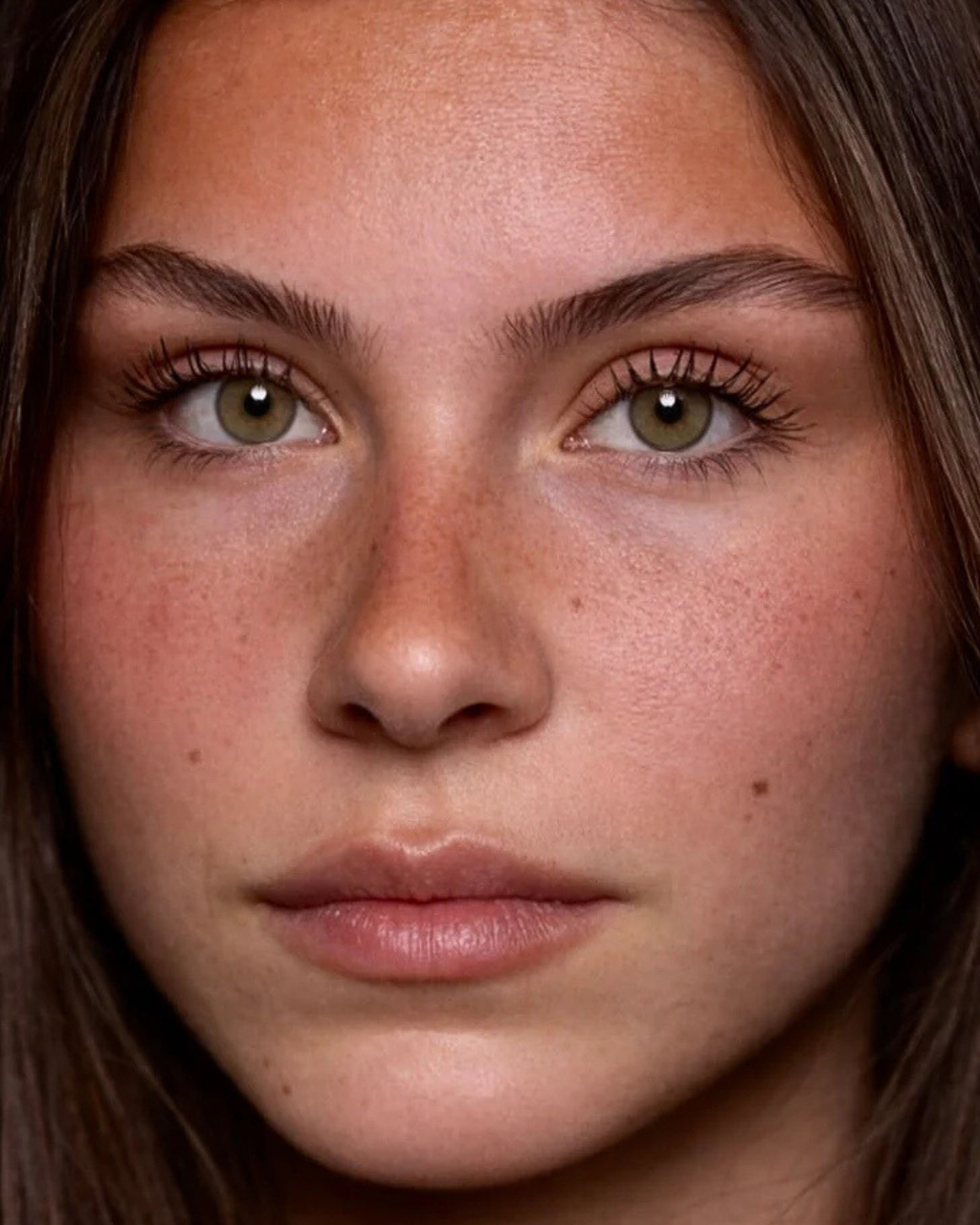 FLAAK Sahara brown colored contact lenses - close-up view on eye

